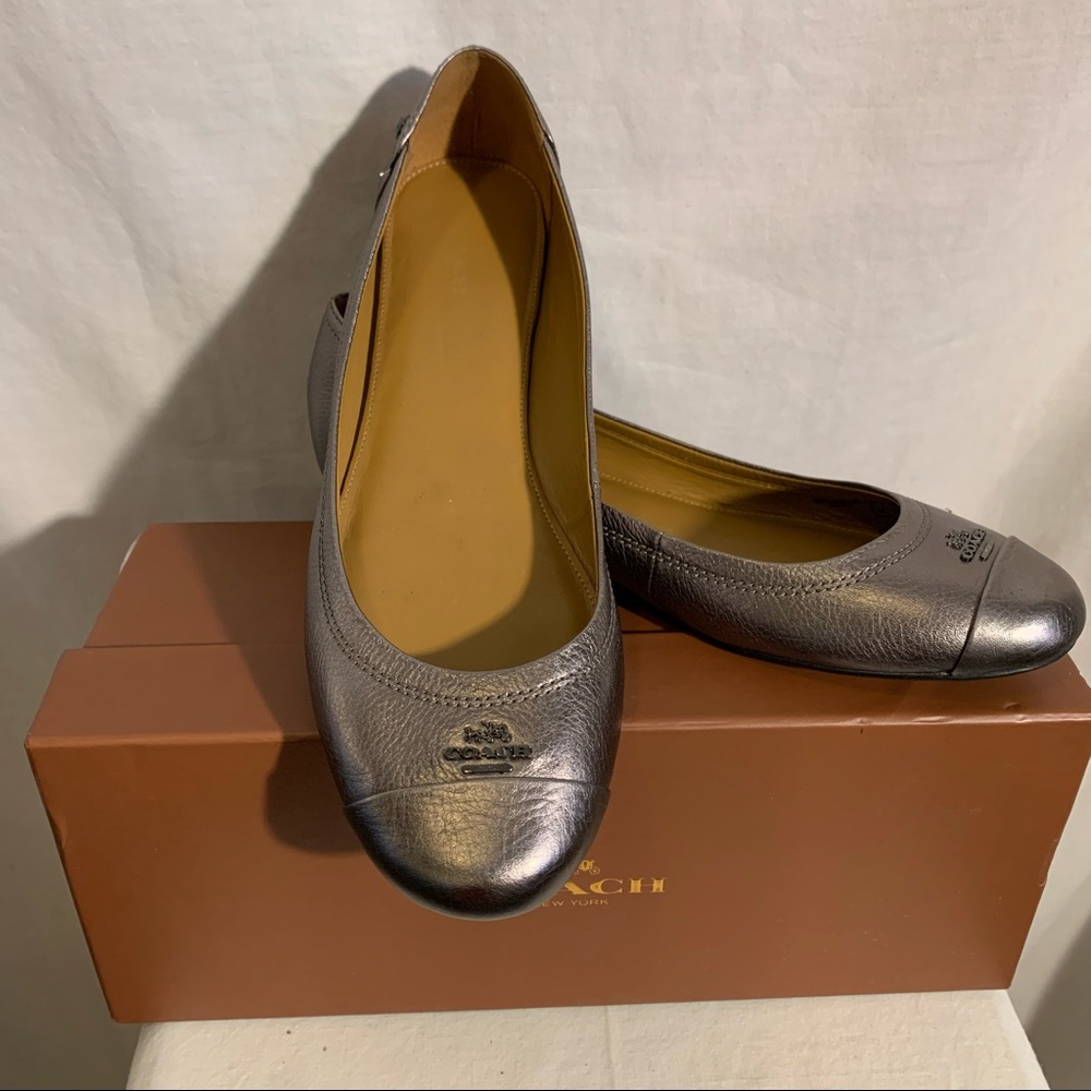 COACH Chelsea leather flats